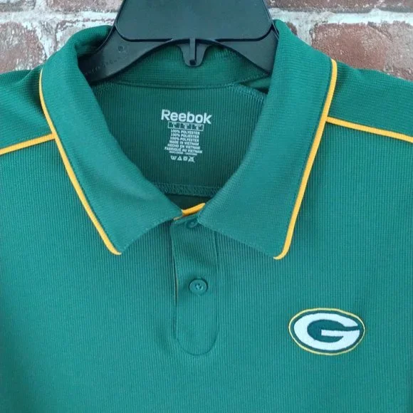 Large     Reebok / Green Bay Packers / Polo - Picture 2 of 7